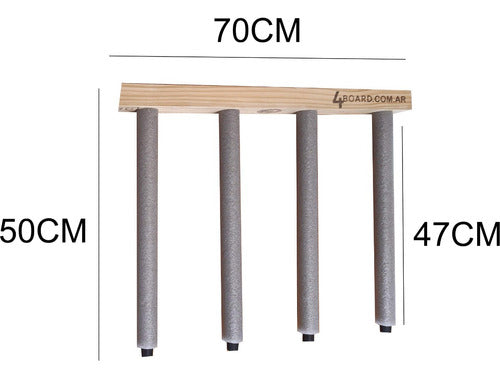 4BOARD ARGENTINA Soportes Para Tablas Deportivas Rack Soporte Para 3 Tablas 1