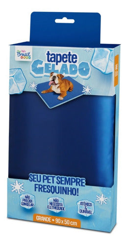 Tapete Gelado Para Cães Azul The Pets Brasil Grande 0