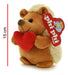 15cm Porcupine Plush with Heart - Phi Phi Toys 17