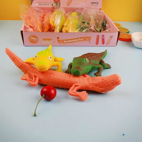 Stress Relief Dinosaur Fidget Toys x12 Souvenir 4