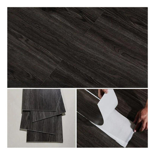 Sonsill Vinyl Floor Ebony Self-Adhesive 0