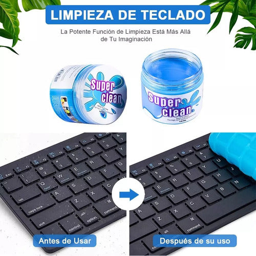 Genius.Uy Gel De Limpieza Para Teclado Pc Auto Celular 120 G Portatil 1