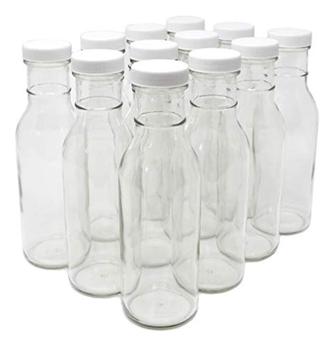 Nicebottles Botellas De Vidrio Transparentes, Para Bebidas O 0