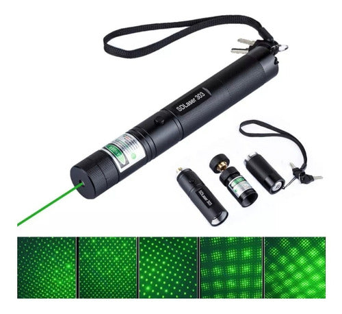 PM Laser 303 Green Laser Pointer 5000mW with Battery Charger 0