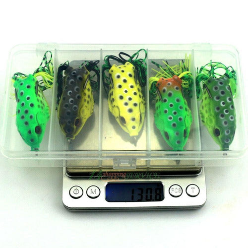 Soft Plastic Frog Lure Set - 5 Pieces - 5.5 cm - 8g 5