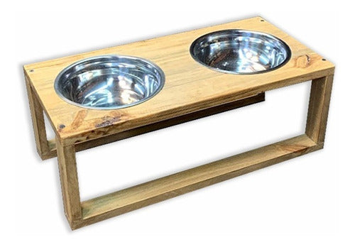 Elevated Double Low Molly Feeder for Dogs - Perpetuo 0