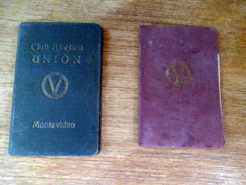 2 Carnet Socio Club Atletico Union 1963 1952 Montevideo 0