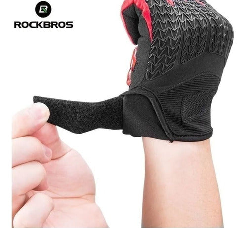 Rockbros Long Finger Gel Gloves - MTB, Gym, Moto - Imported 7