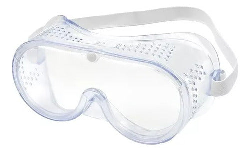 Flexible Silicone Transparent Safety Goggles x 12 Units 0