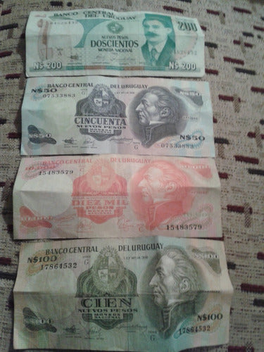 Billetes De Uruguay Antiguos 0