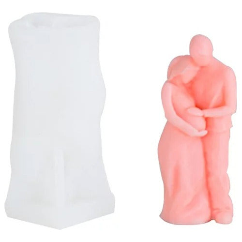 Silicone Mold for Couple Pregnant Man and Woman Candle - Molde Silicona Vela Pareja Hombre Y Mujer Embarazada