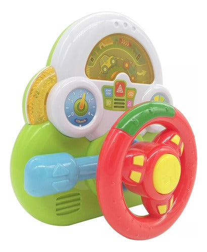 Volante Interactivo Para Bebe Con Luz Sonido Poppi Wd3740 3