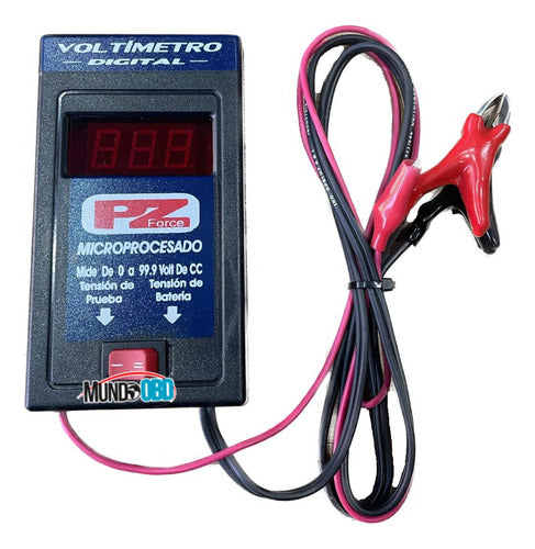 Automotive Voltmeter Battery Tester PZ - Mundoobd 0