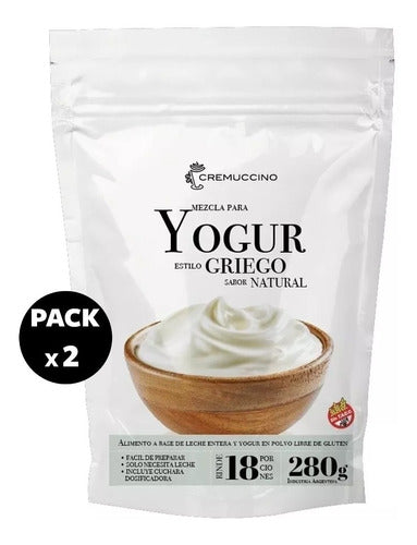 Pack X2 Yogur Griego Natural 1.120kg Cremuccino S/ Tacc Cafe 0