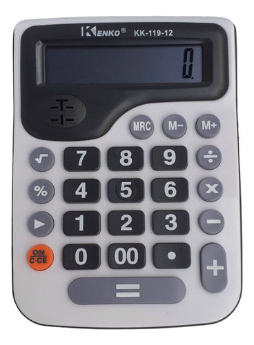 Kenko Large Calculator with Eraser 14.5 x 11 cm Battery Included 0