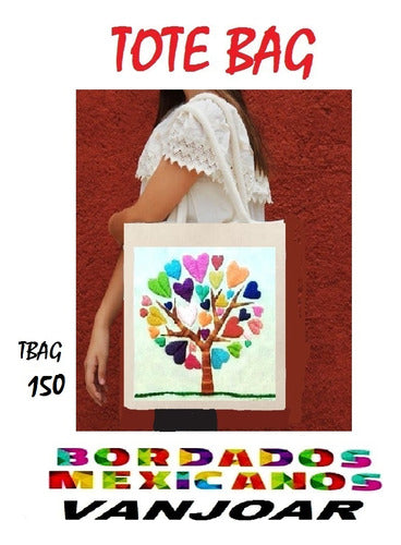 Complete Embroidery Tote Bag Kit with Needle and Hoop 7
