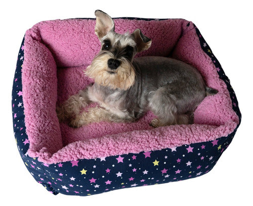 Marko Gabardine and Sherpa Bed for Small Dogs 50 x 50cm 2