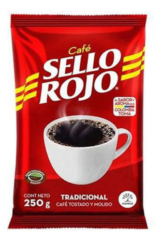 Café Colombiano Sello Rojo 250gr Tostado Molido En Venestore 0