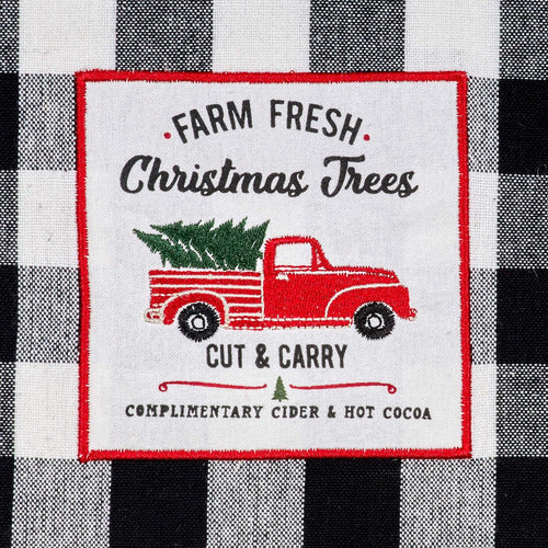 DII Vintage Christmas Farmhouse Kitchen Collection - Set of 3 Cotton Kitchen Towels 3