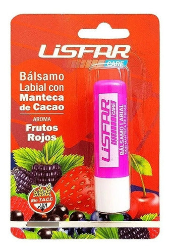 Lisfar Red Fruits Cocoa Butter Lip Balm Stick 2u 0