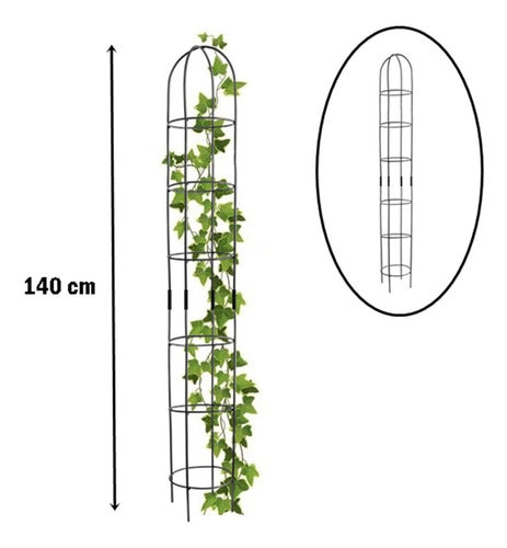 Iron Plant Trellis Tutor for Climbing Vines Arch Garden Fence Guide 1