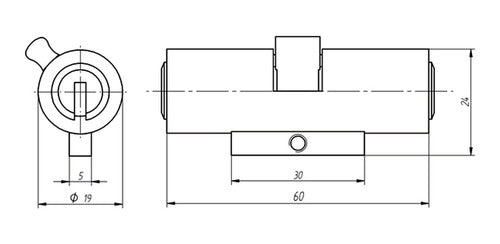 Vanguard Lock Automatic Cylinder Type Cierra Sola 130 Hp 1