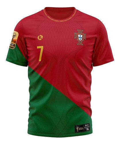 Kapho Portugal Home World Cup 7 Ronaldo Kids Soccer Jersey 0