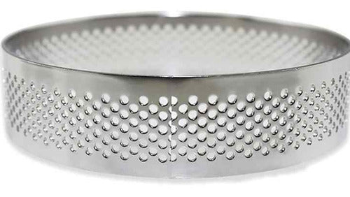 Cooper Perforated Round Pastry Molds 22x4 Cm 0