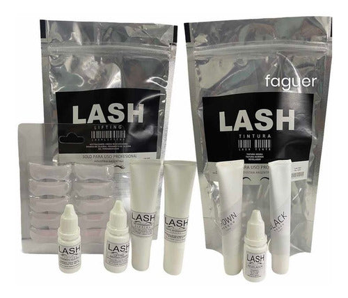 Kit Lifting De Pestañas + Kit Tintura Pestañas Y Cejas Lash 0