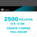 2.500 Volantes /folletos Impresión Full Color Ambos Lados. 1