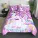 Sleepwish Unicorn Duvet Cover Set Rainbow Pattern 0