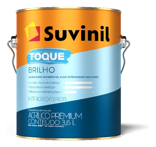 Tinta 3,6l Toque Brilho Semi Brilho Suvinil -algodão Egípcio 0