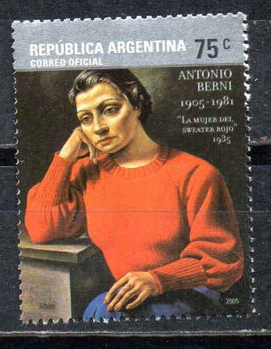 Correo Argentina 2005 Homenaje A Antonio Berni GJ 3424 MNT 0