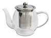 Glass Teapot with Stainless Steel Infuser and Lid 500ml - Pettish Online 0