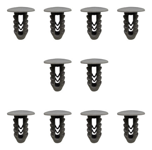 Traba Grampa Clips De Tapizado De Puerta Fiat X10 Gris Claro 0