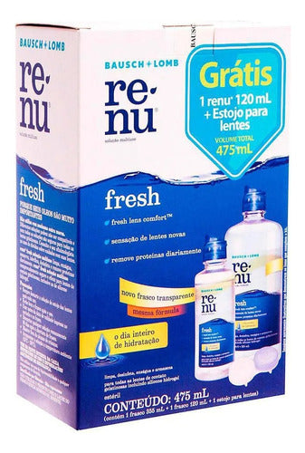 Kit Solución Renu Fresh 355+120ml+estuche 0