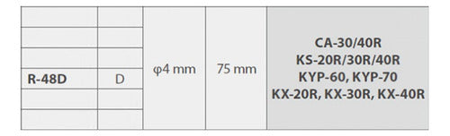 Goot Punta R-48d 4x75mm Made In Japan Para 30/40/60w 1