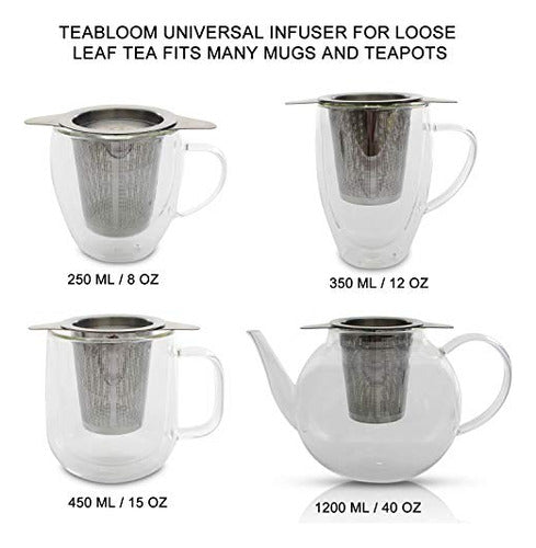 Teabloom Universal Tea Infuser with Lid for Coasters - S 1