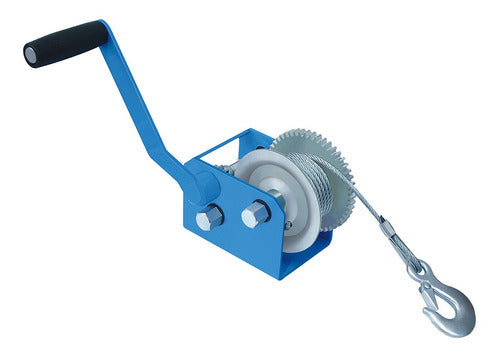Manual Winch 907 Kg with 7.6 Mts Cable and Hook 0