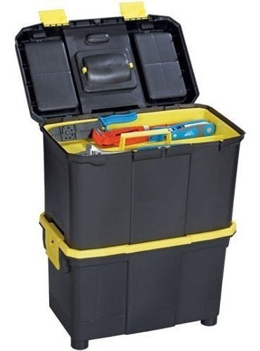 Caja Plastica Doble Móvil De 18 Po10m Portbag 2