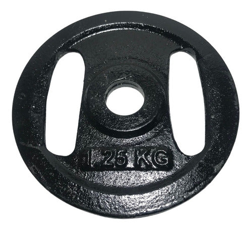 Kit 4 Discs of 1.25kg with 30mm Iron Cast Grip Weights 0