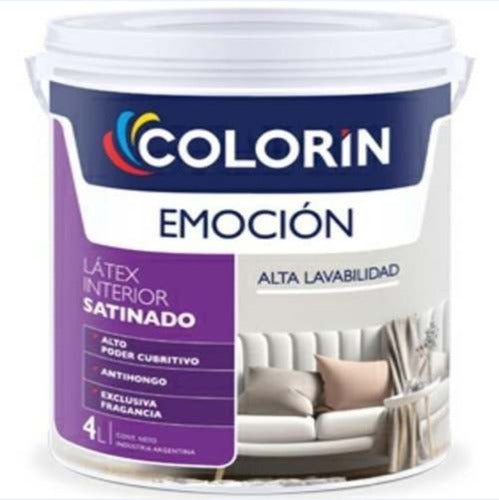 Colorin Emocion Satinado Washable Latex Interior Paint White 10 Liters 0