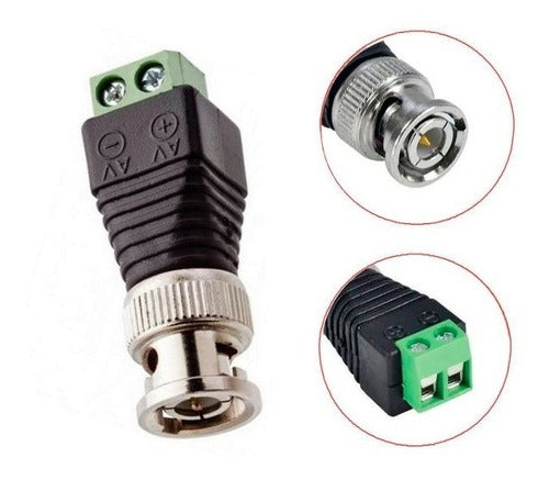 Kit 10 Plug Conector Bnc Macho C/ Borne Parafuso Cftv Câmera 3