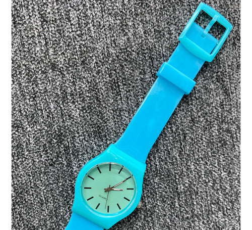 Quartz Elegant Silicone Strap Watch Set for Women 2