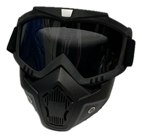 SuzukiCenter Open Face Motorcycle Mask Goggles 0