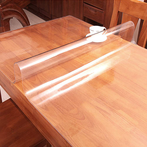 Protector Mesa Plástico Transparente Pvc Acrílico Mantel Vin 1