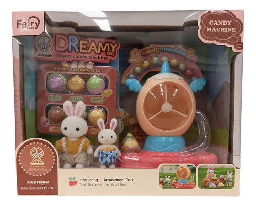 Fibro Family of Bunnies Candy Machine Playset 0