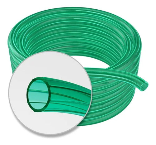 Plásticos San Francisco Green Crystal Reinforced Irrigation Hose 1/2 X 25 Meters 0