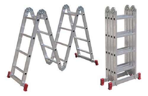 Botafogo Lar & Lazer Escalera De Aluminio Articulada Multiproposito Versatil 3x4 0