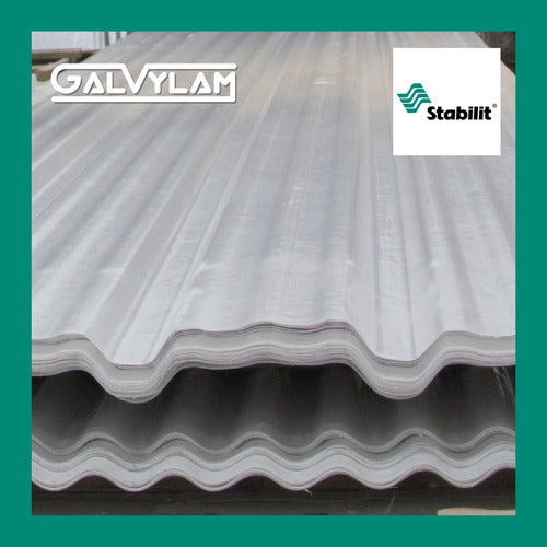 White Translucent Ribbed Plastic Roofing Sheet G3 x 3.50 M 6